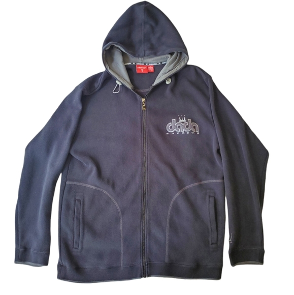 DADA SUPREME Large Grey/ Black Zip Up Hoodie - Picture 3 of 10